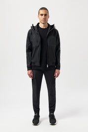 HEXLINE REGULAR FIT SOFT SHELL JACKET-Jet Black