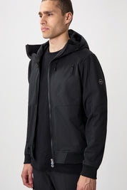 HEXLINE REGULAR FIT SOFT SHELL JACKET-Jet Black