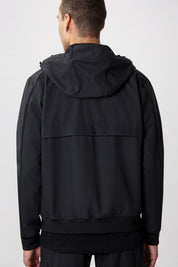 HEXLINE REGULAR FIT SOFT SHELL JACKET-Jet Black