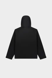 HEX BADGE RAIN JACKET-JET BLACK