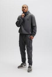 TECH CUFFED CARGO PANTS - VOLCANIC GREY