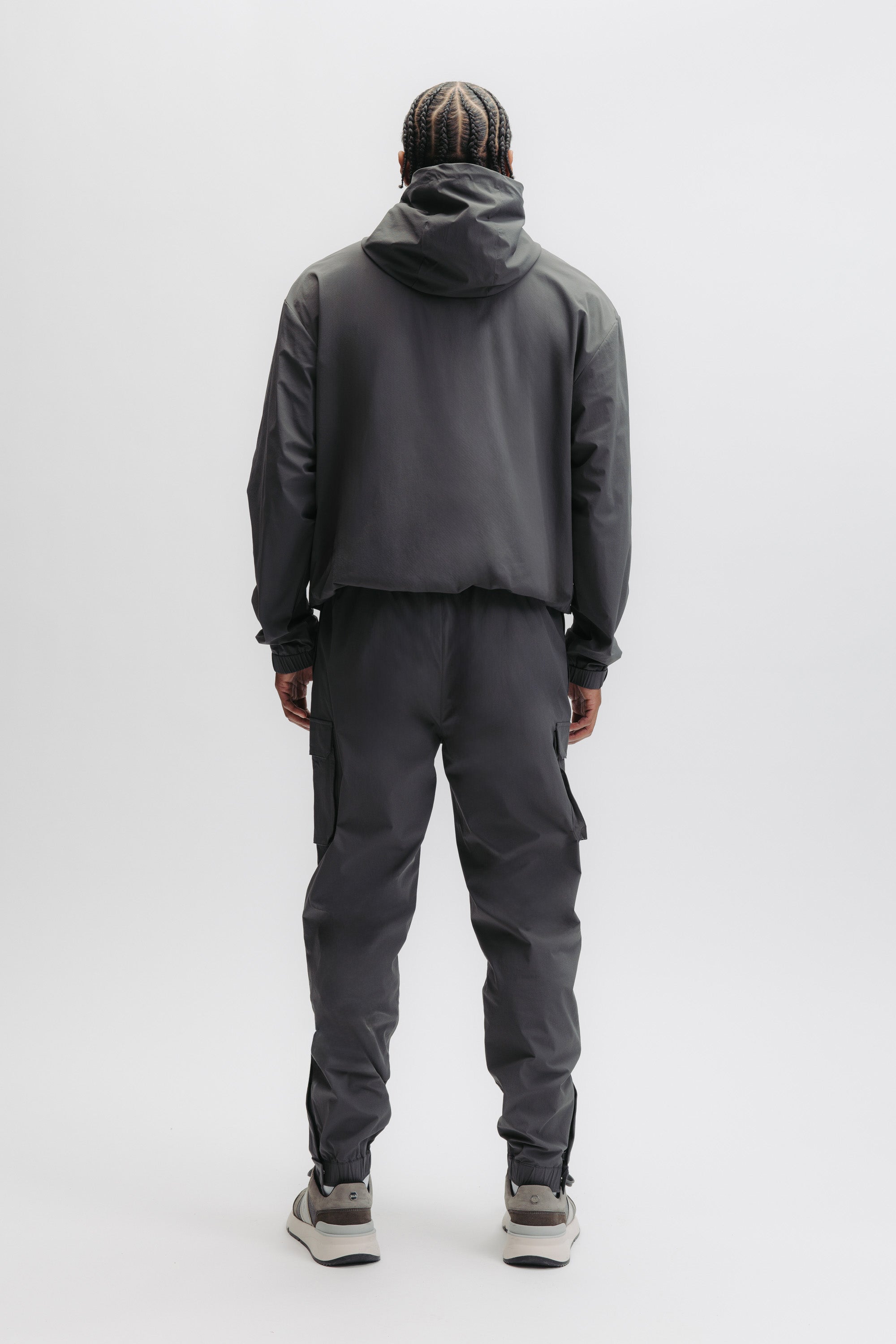TECH CUFFED CARGO PANTS - VOLCANIC GREY