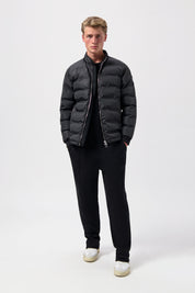 Q-SERIES REGULAR FIT PUFFER JACKET-Jet Black