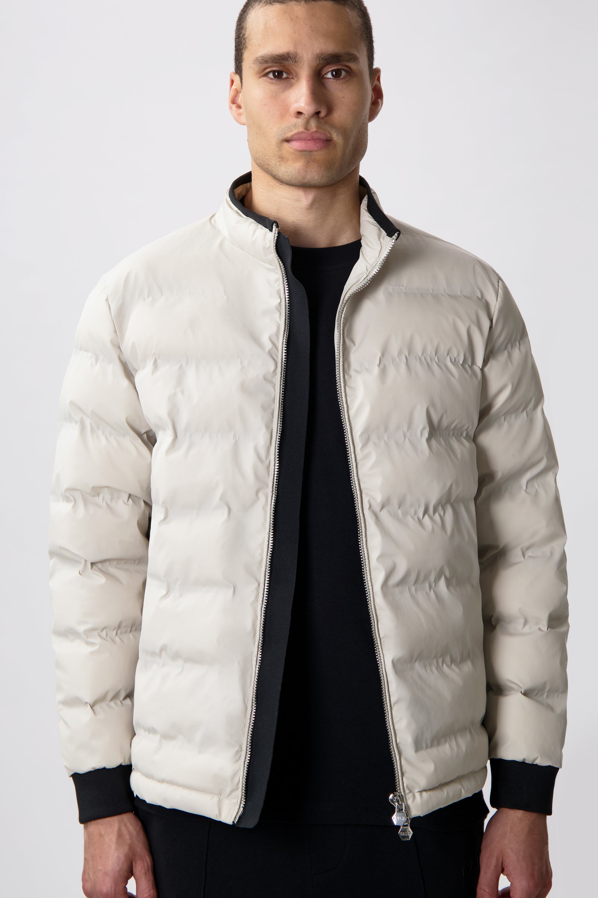 Q-SERIES REGULAR FIT PUFFER JACKET-Silver Lining