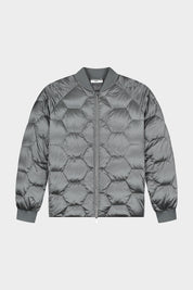 CHRIS QUILTED JACKET - DARK CHROME