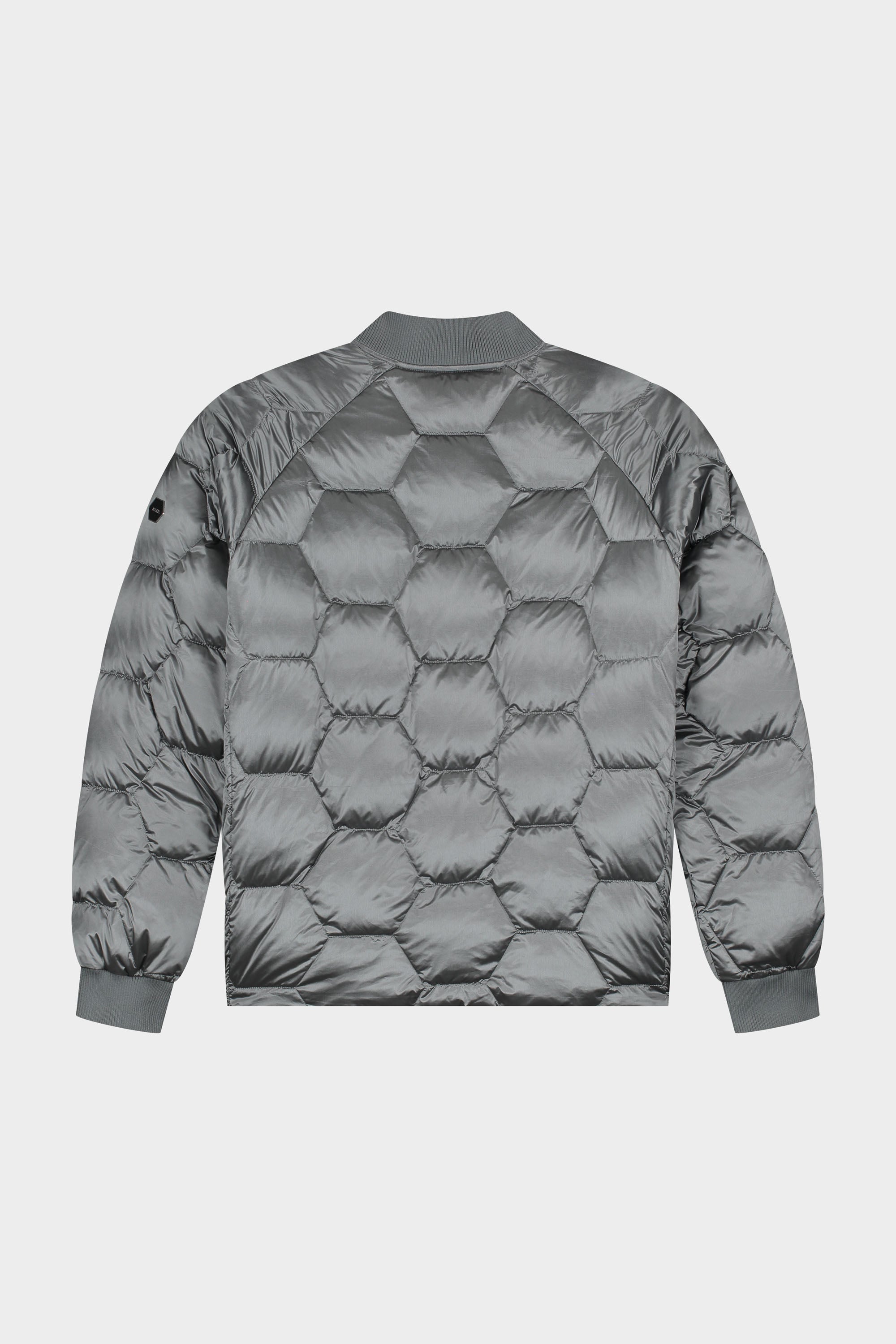 CHRIS QUILTED JACKET - DARK CHROME