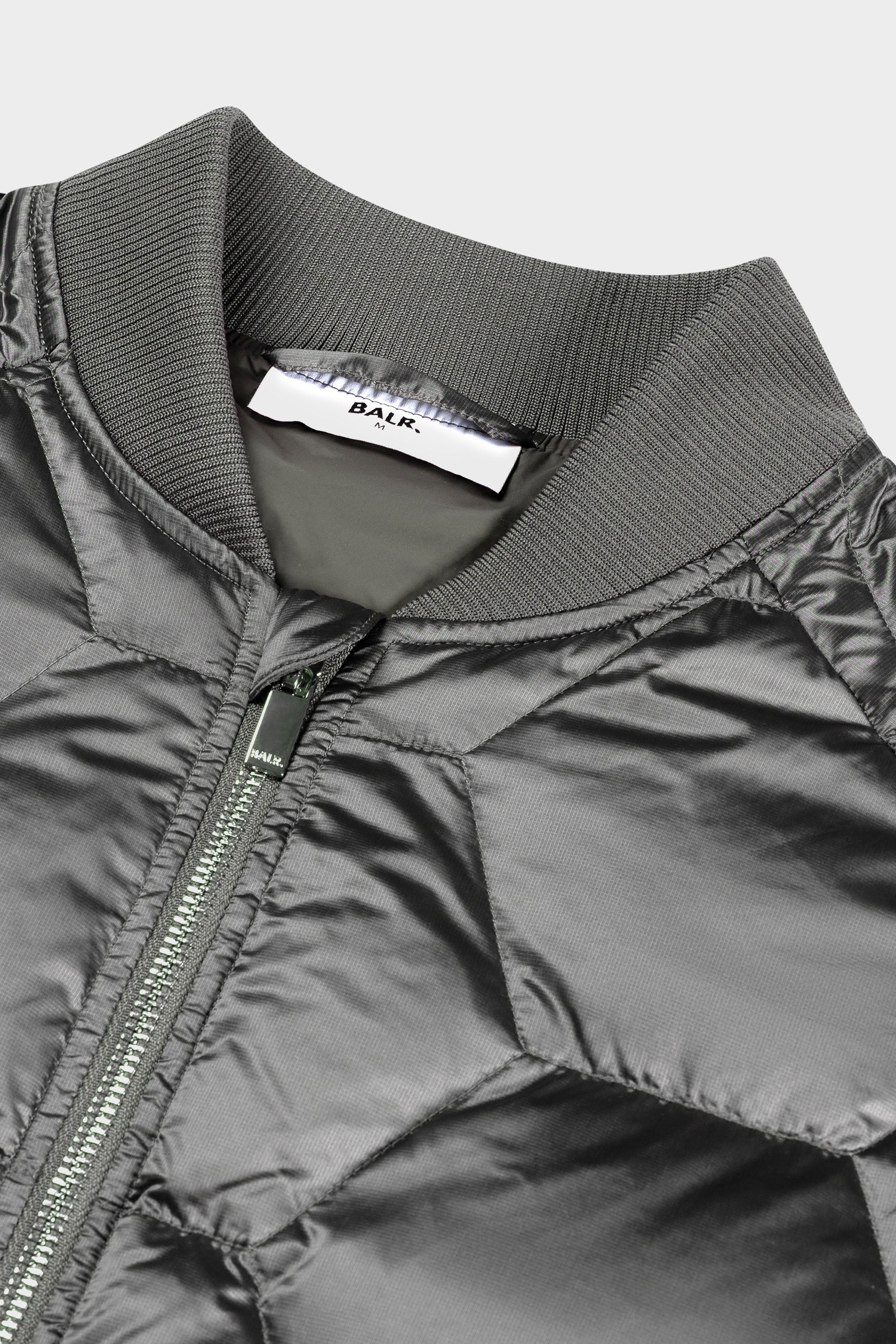 CHRIS QUILTED JACKET - DARK CHROME
