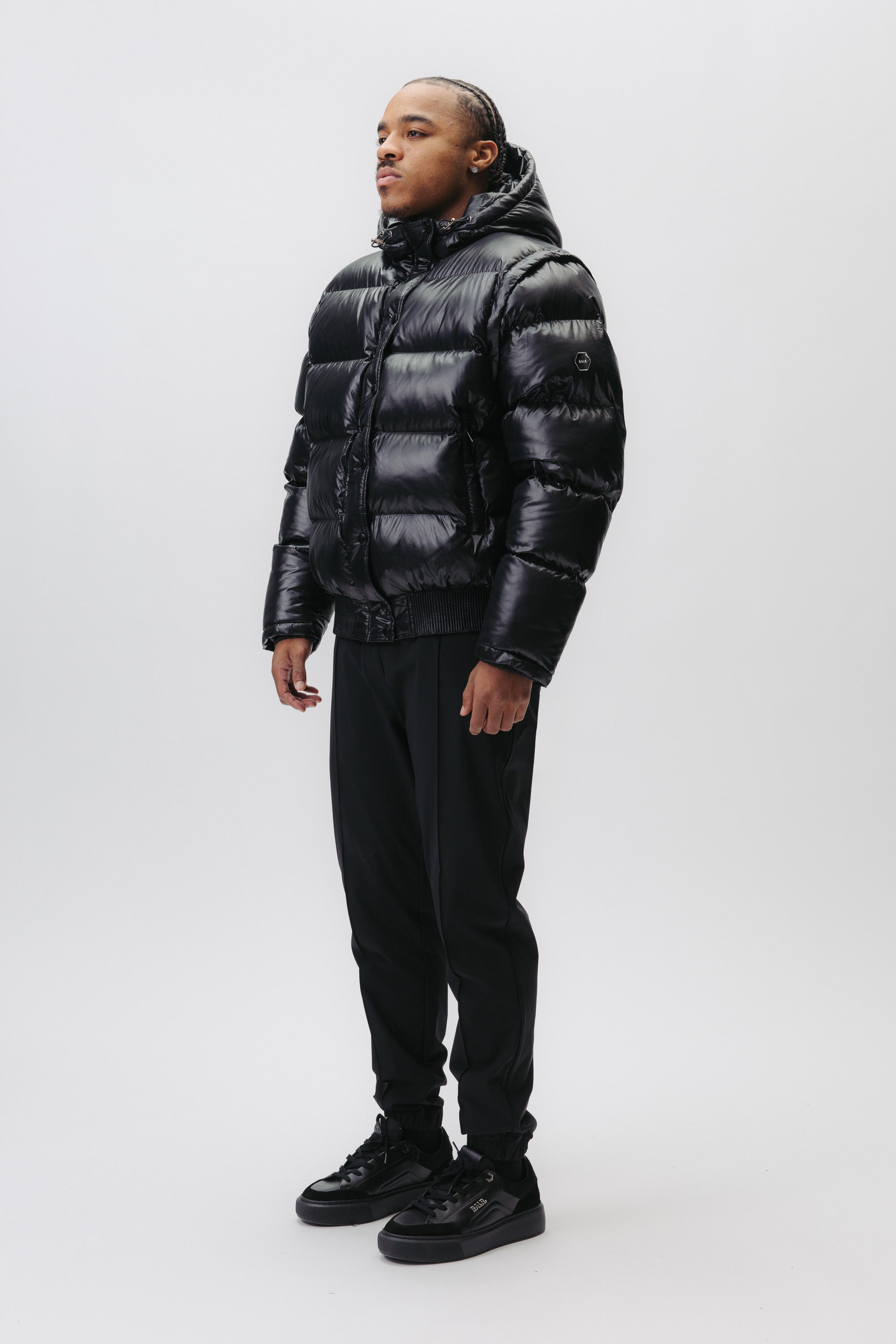 LEO PUFFER JACKET - JET BLACK