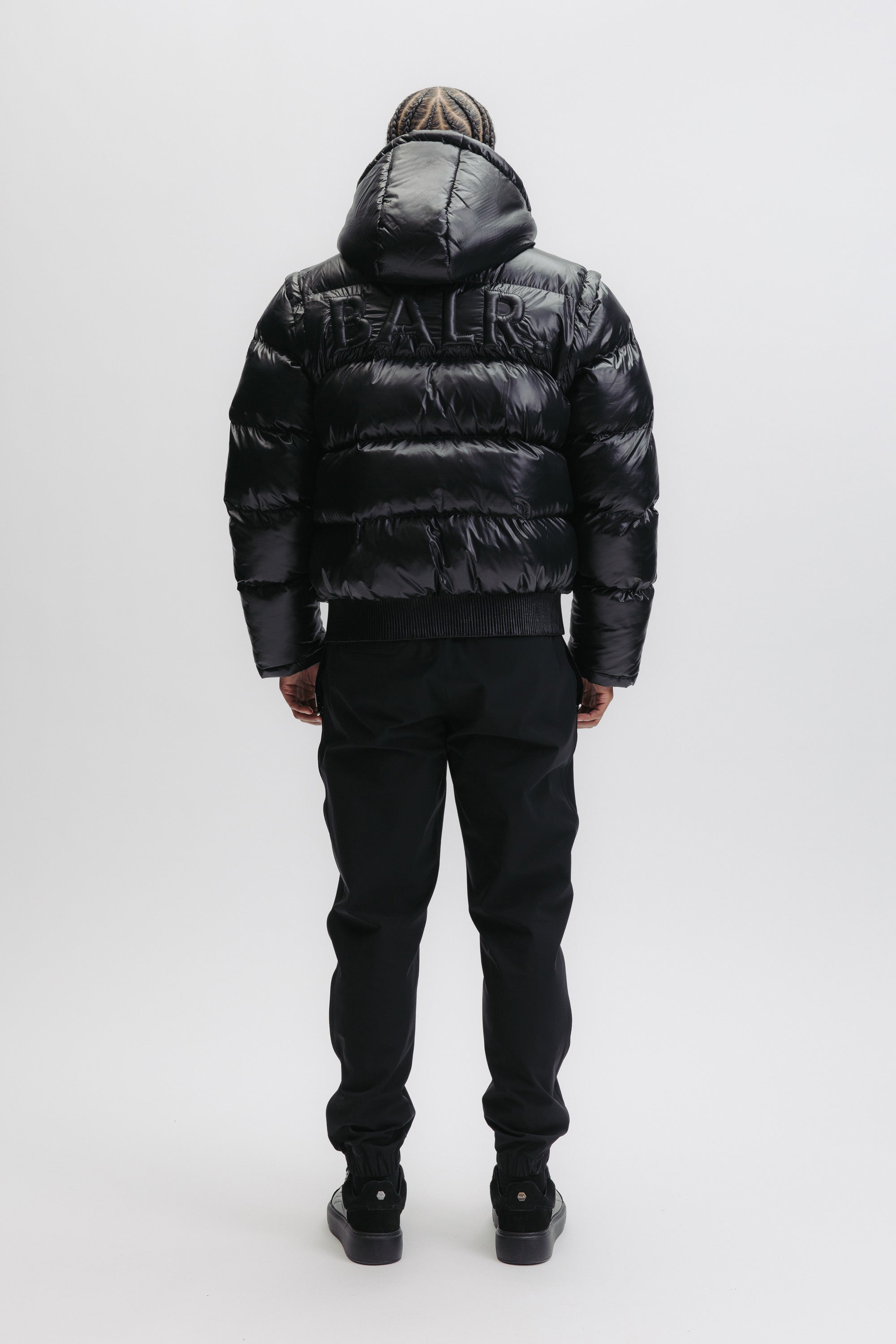LEO PUFFER JACKET - JET BLACK