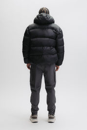 DENNIS PUFFER JACKET - JET BLACK