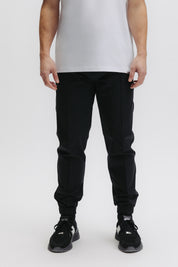 HEX-SERIES CUFFED TRACK PANTS - JET BLACK