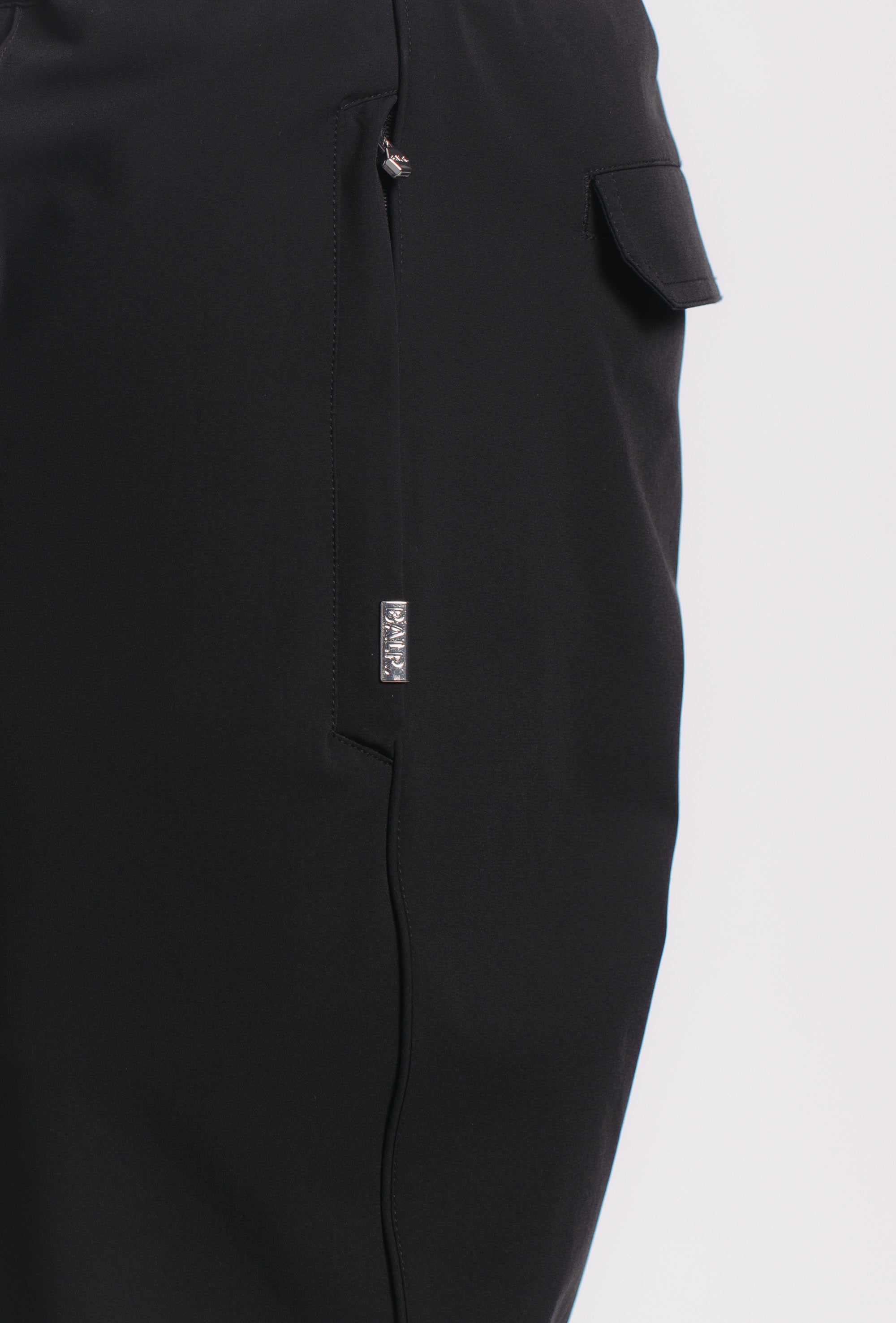 HEX-SERIES CUFFED TRACK PANTS - JET BLACK