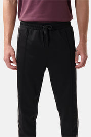 TAPE TRACK SWEATPANTS-JET BLACK