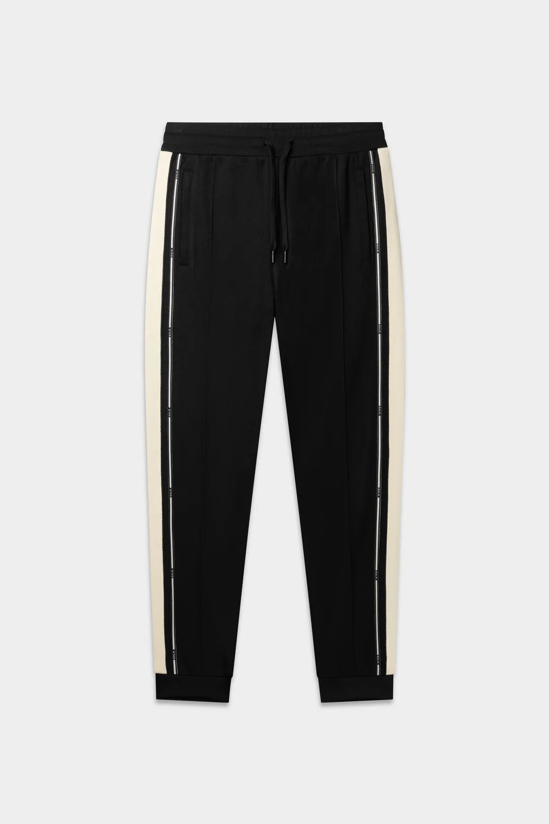 TAPE TRACK SWEATPANTS-JET BLACK