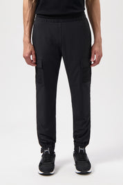 HEXLINE REGULAR FIT TRACK PANTS-Jet Black