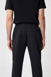 HEXLINE REGULAR FIT TRACK PANTS-Jet Black