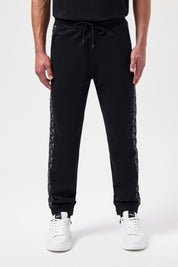 BALR. MONOGRAM TAPE  REGULAR  FIT TRACK PANTS-Jet Black