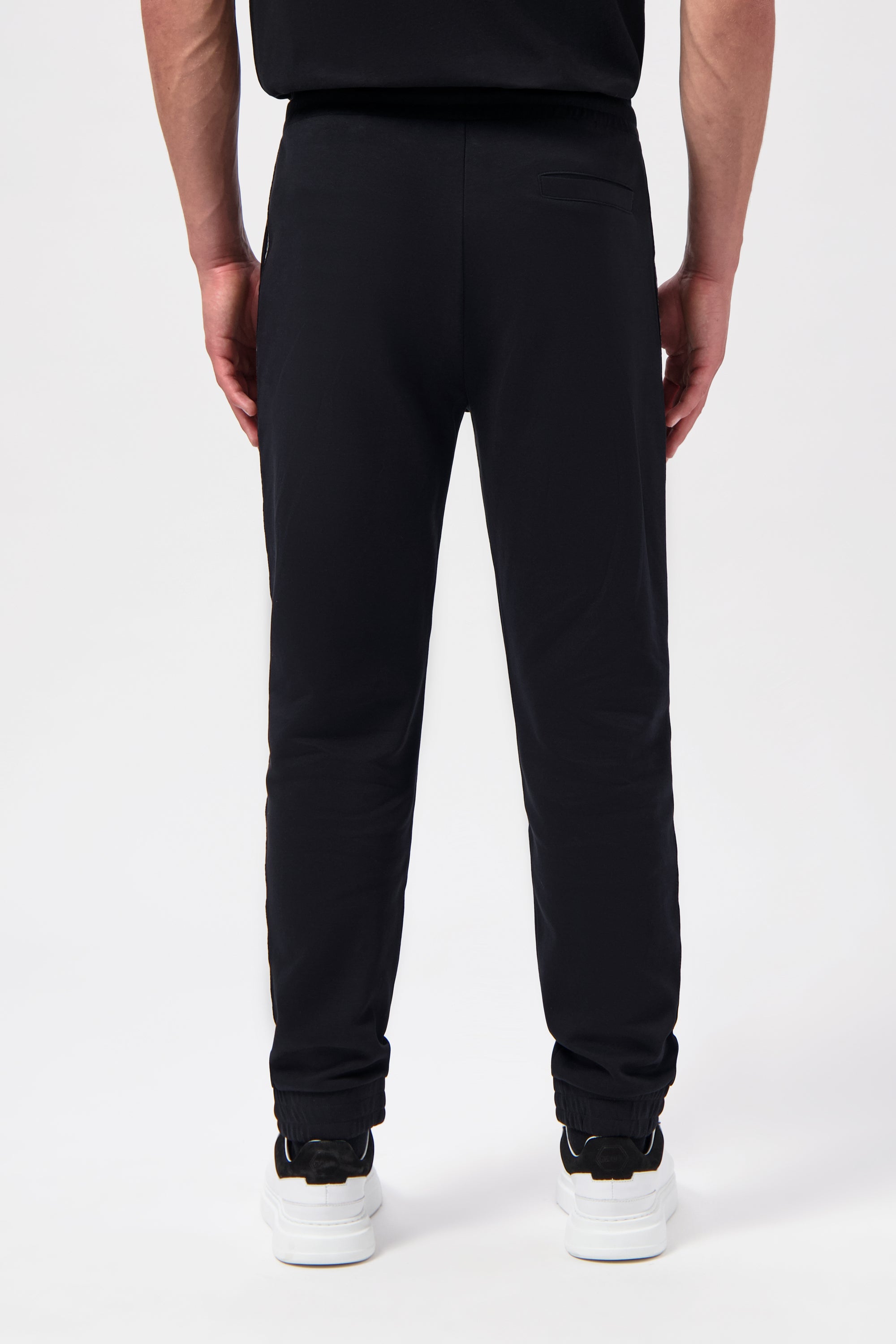 BALR. MONOGRAM TAPE  REGULAR  FIT TRACK PANTS-Jet Black