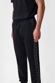 BALR. MONOGRAM TAPE  REGULAR  FIT TRACK PANTS-Jet Black