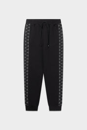 BALR. MONOGRAM TAPE  REGULAR  FIT TRACK PANTS-Jet Black