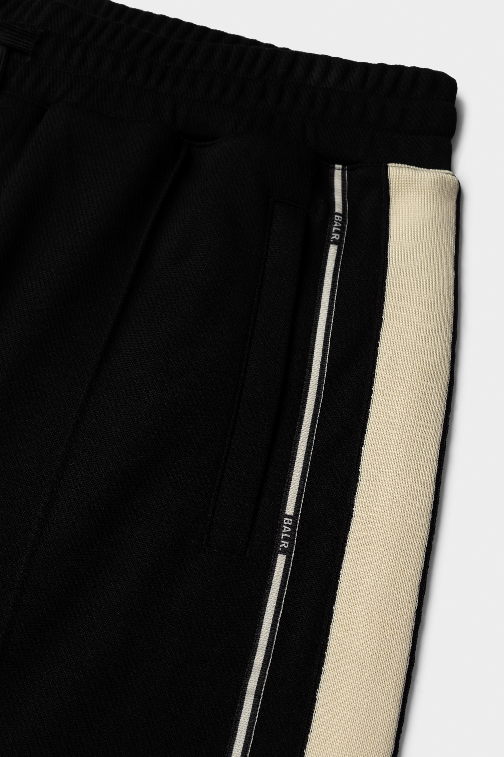 TAPE STRAIGHT TRACK PANTS-JET BLACK