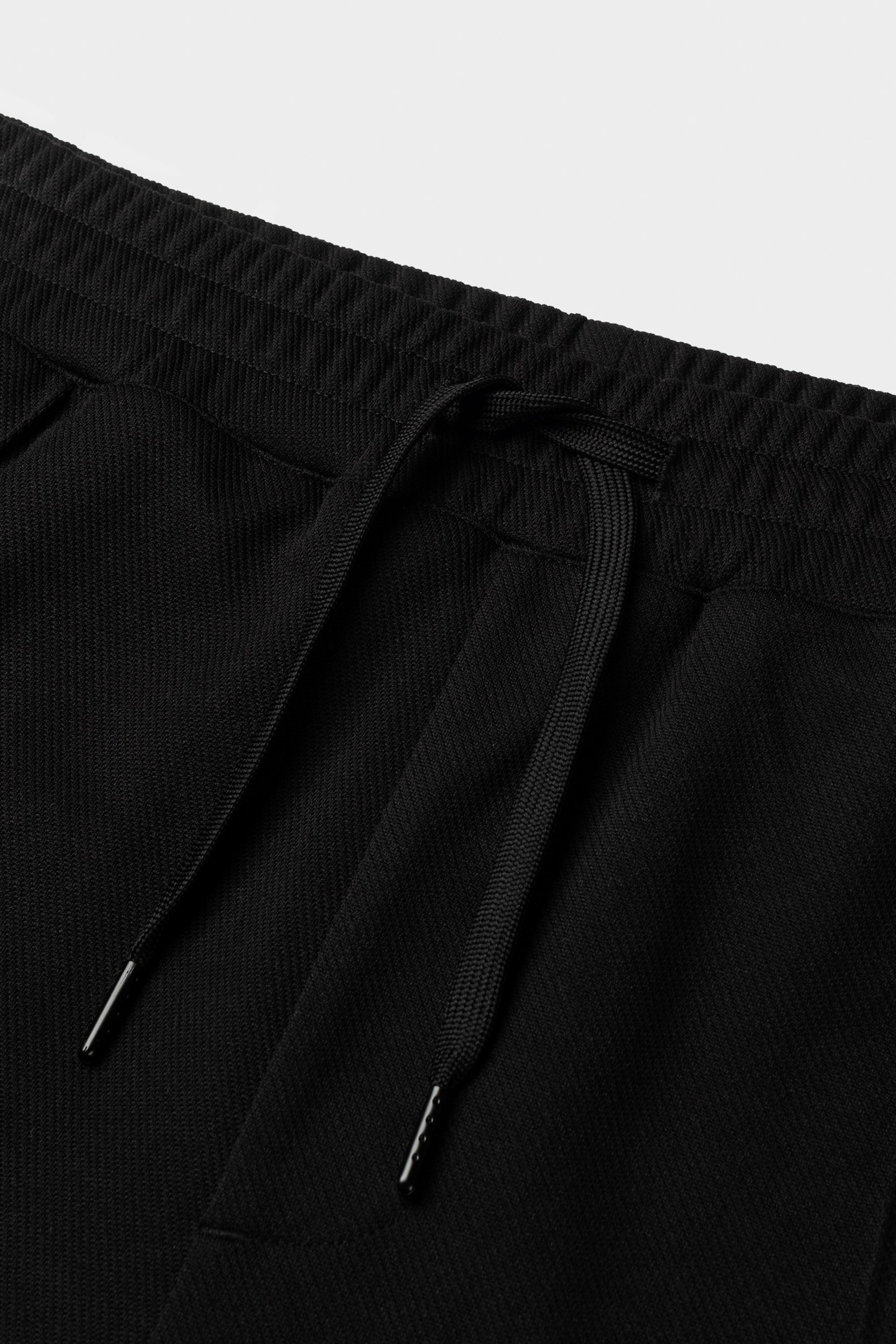 TAPE STRAIGHT TRACK PANTS-JET BLACK