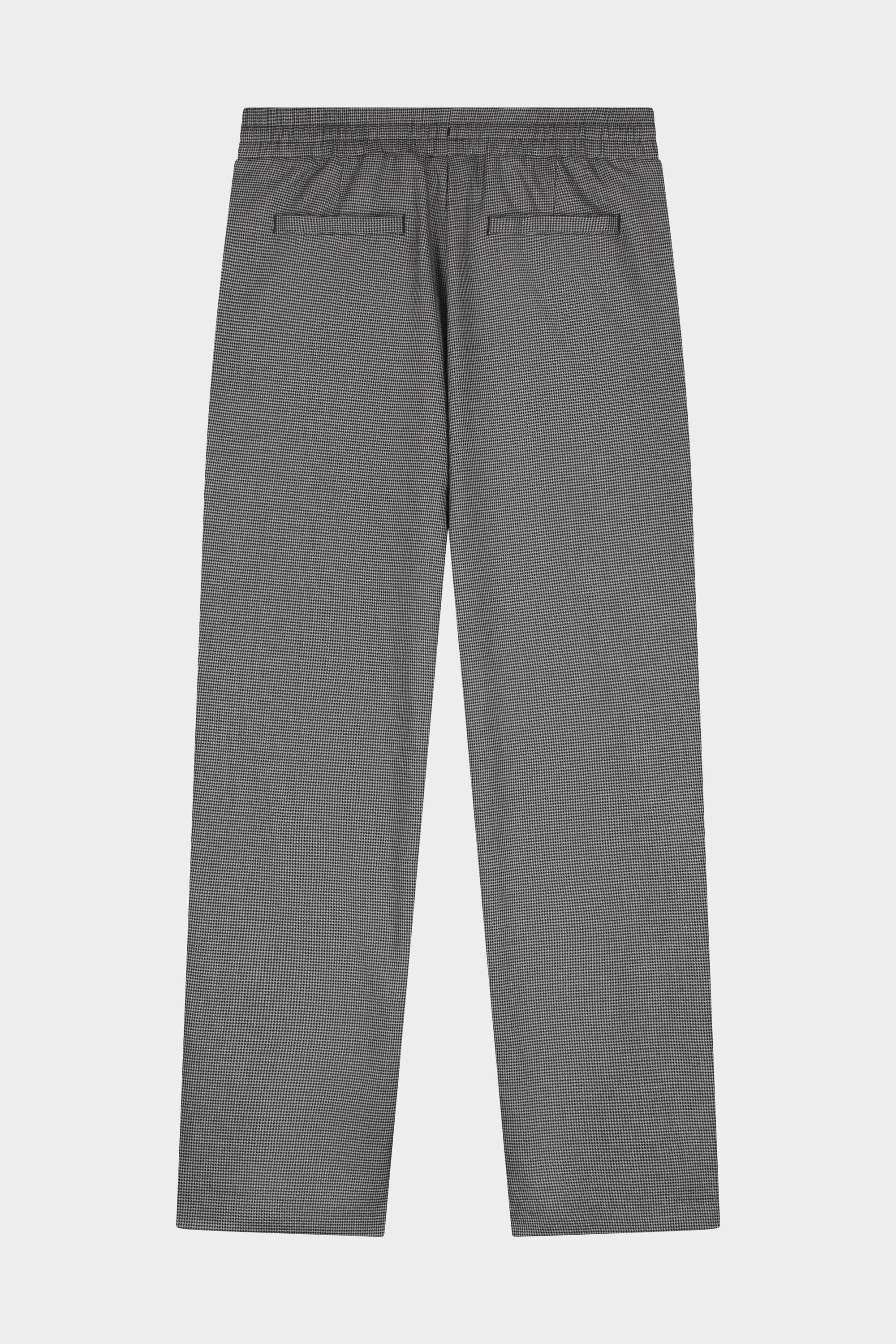 TAPE STRAIGHT TRACK PANTS - BLACK HOUNDSTOOTH