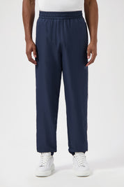 HEX JACQUARD RELAXED TRACK PANTS-SPACE NAVY