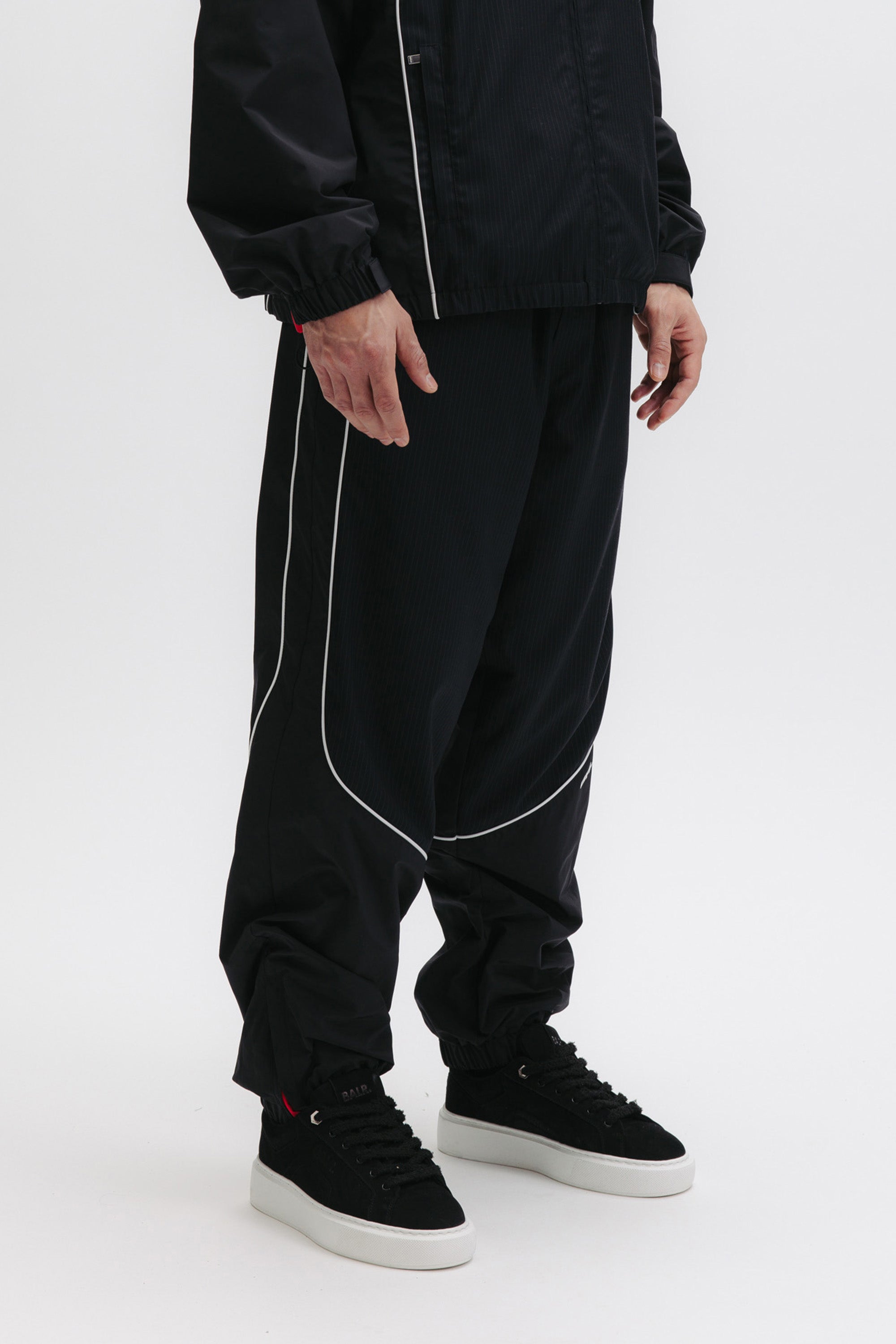 GOTL RELAXED TRACK PANTS - JET BLACK