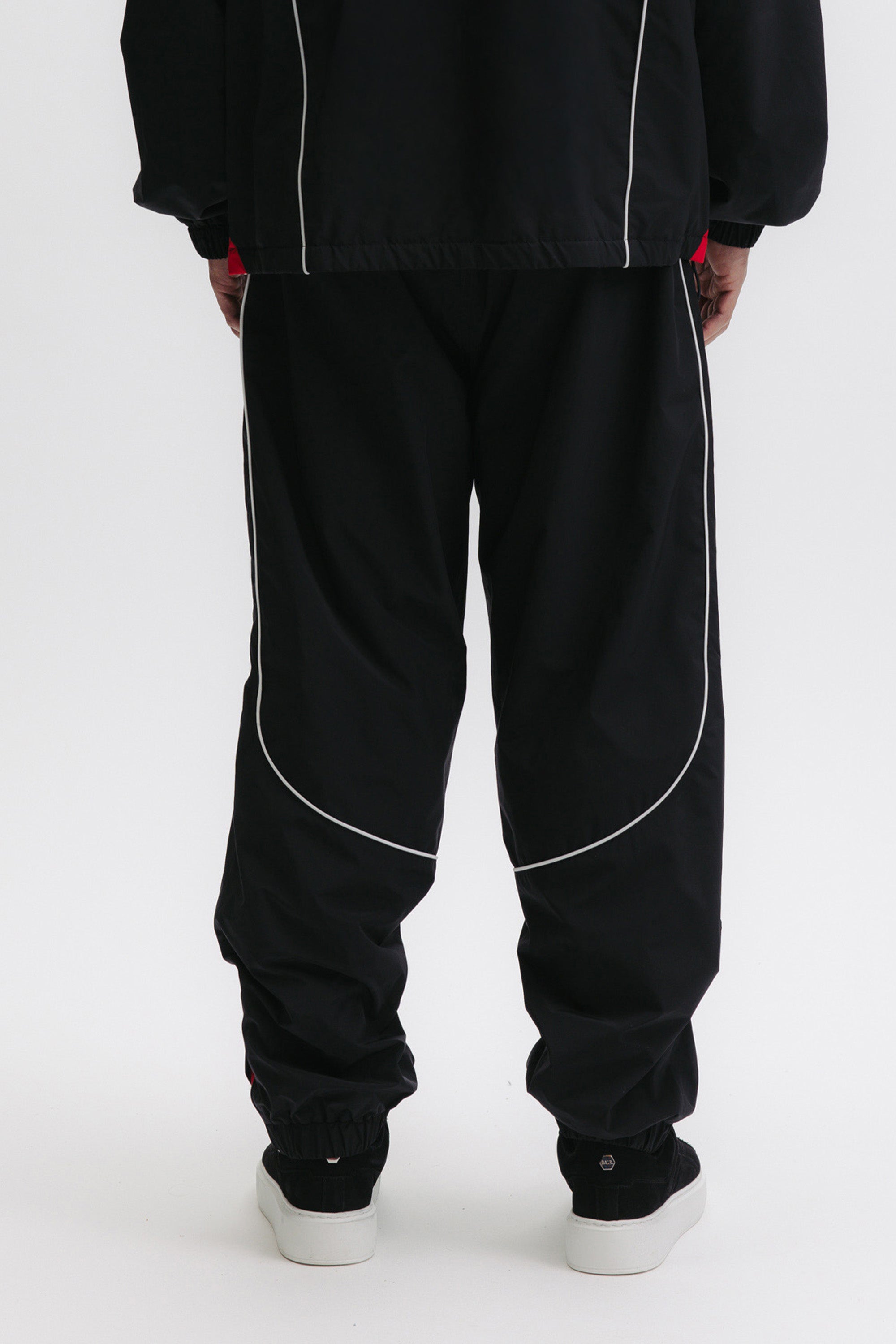 GOTL RELAXED TRACK PANTS - JET BLACK