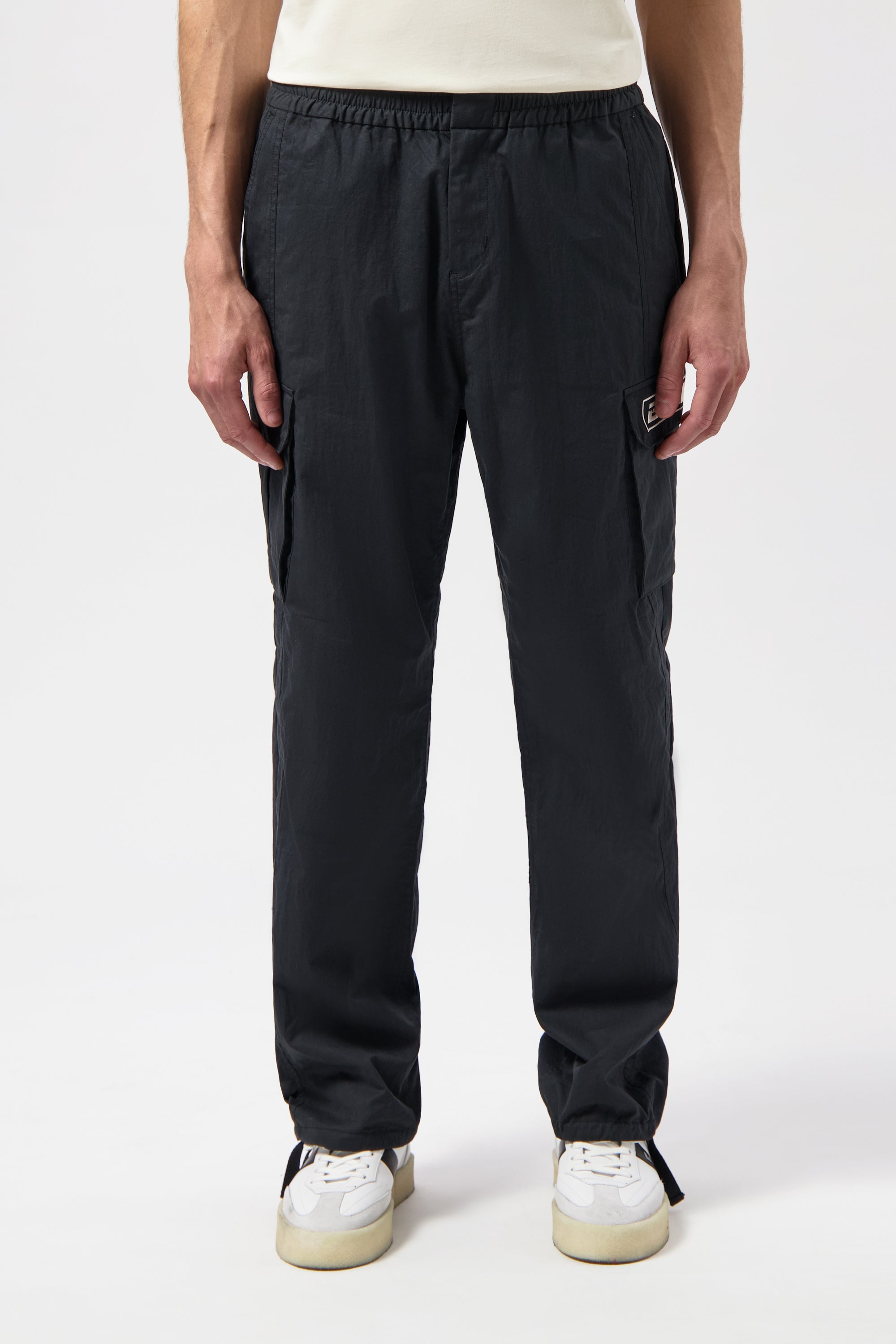 THE CLUB STRAIGHT FIT CARGO PANTS-Jet Black