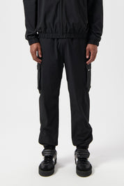 TECH CUFFED CARGO PANTS-JET BLACK