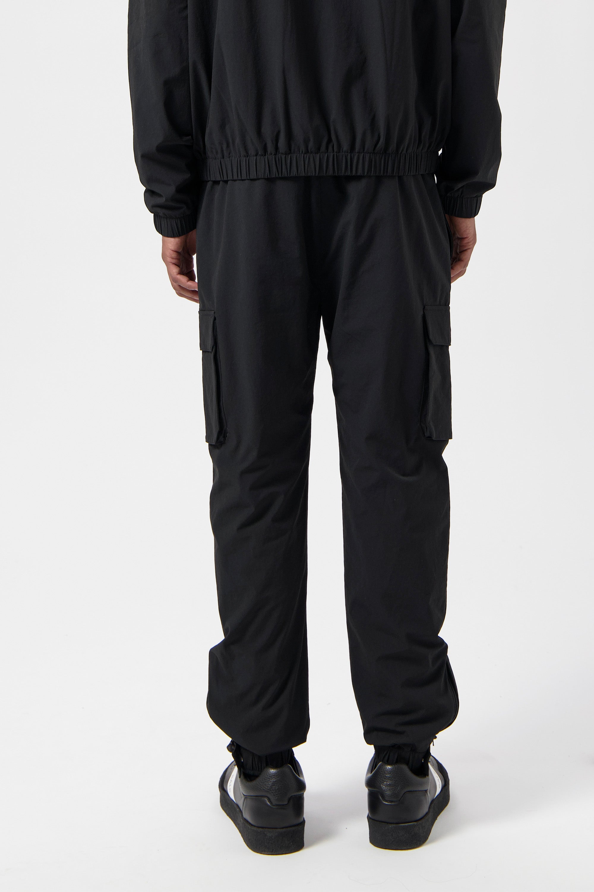 TECH CUFFED CARGO PANTS-JET BLACK