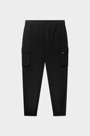 TECH CUFFED CARGO PANTS-JET BLACK