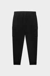 TECH CUFFED CARGO PANTS-JET BLACK