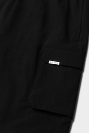 TECH CARGO SHORTS-JET BLACK