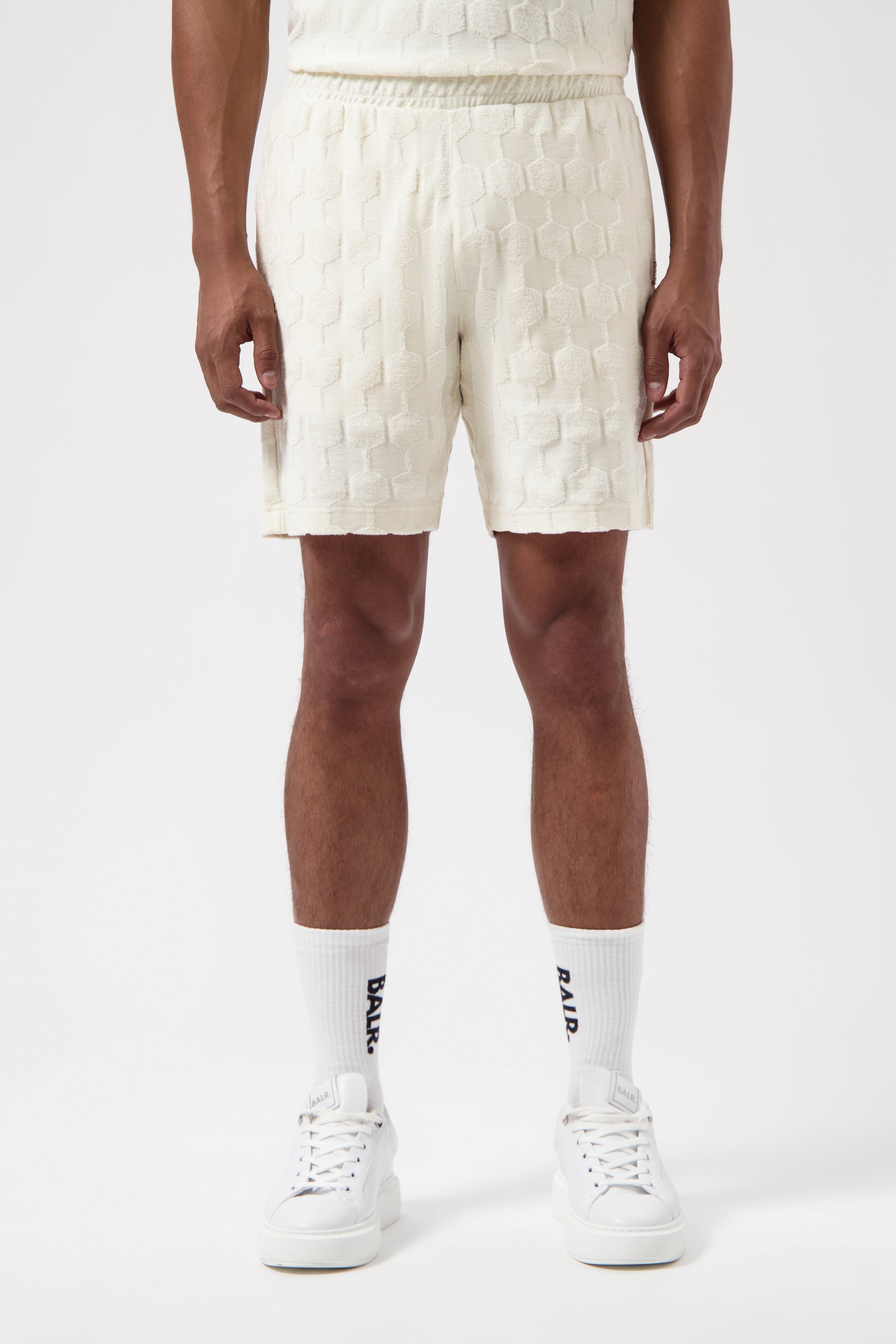 BALR. ショートパンツ stamp-box-shorts GOTL STAMP BOX SHORTS-BRIGHT WHITE – BALR.