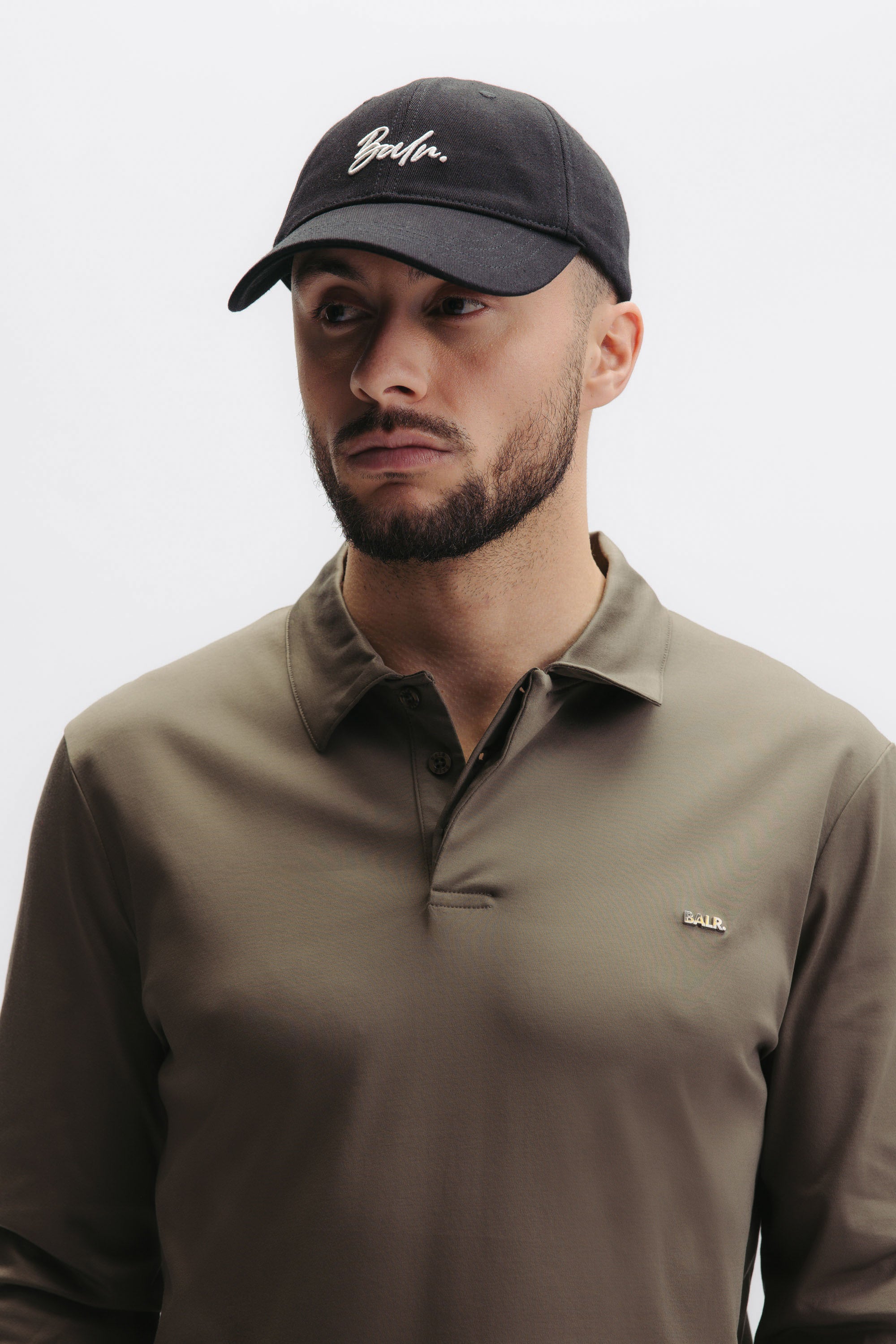 IDENTITY SCRIPT DAD CAP - JET BLACK