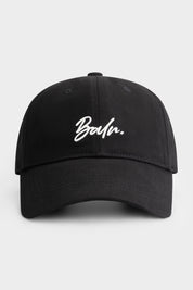 IDENTITY SCRIPT DAD CAP - JET BLACK
