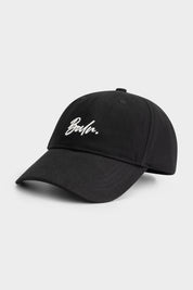 IDENTITY SCRIPT DAD CAP - JET BLACK