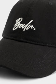IDENTITY SCRIPT DAD CAP - JET BLACK