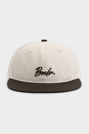 IDENTITY SCRIPT BASEBALL CAP - DEEP BROWN