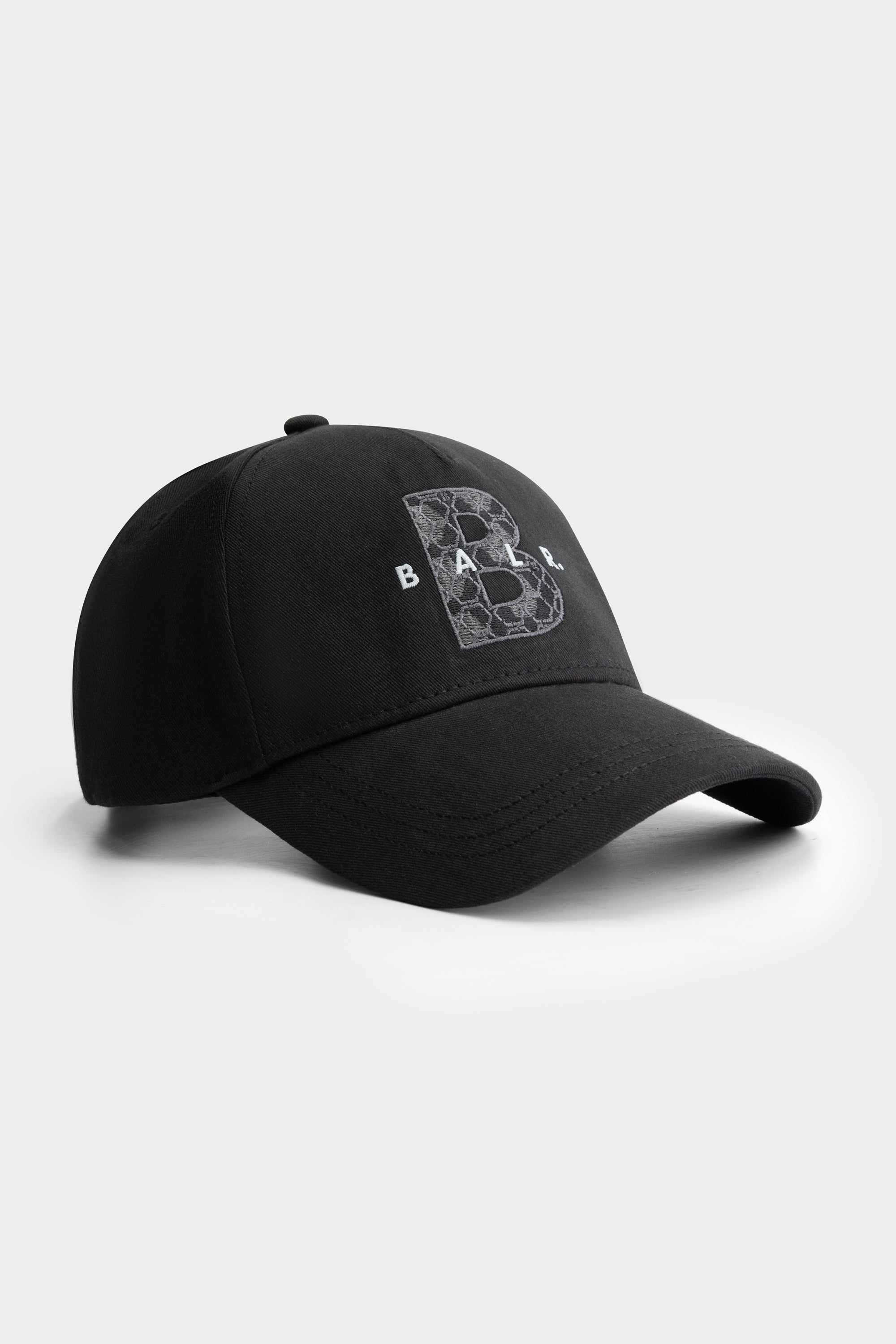 BALR. MONOGRAM COTTON CAP / JET BLACK