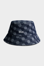 HEX JACQUARD BUCKET HAT-INDIGO