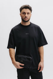 NYLON TOILET BAG - JET BLACK