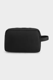 NYLON TOILET BAG - JET BLACK