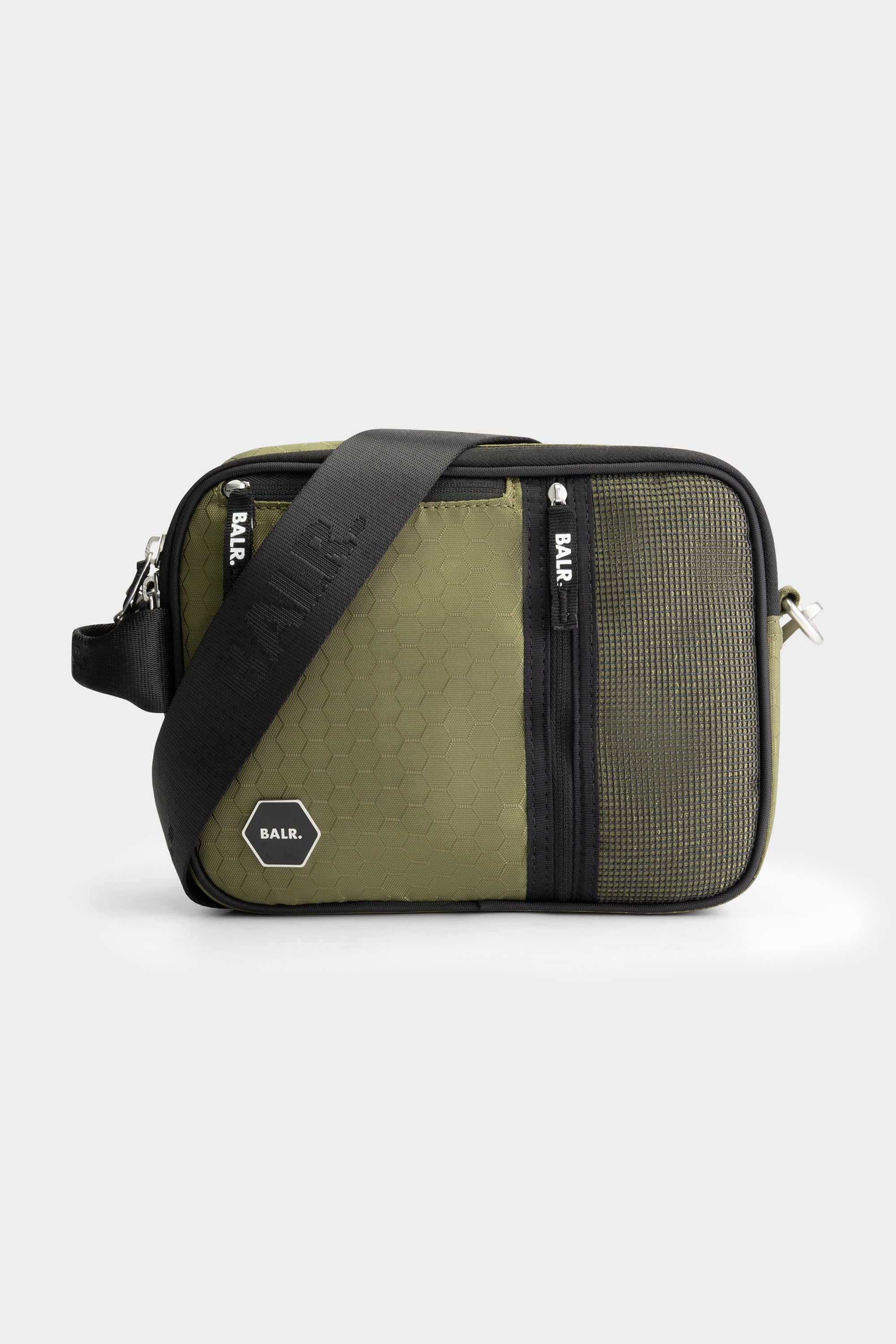 BALR. HEXAGON SHOULDER BAG-SPHAGNUM