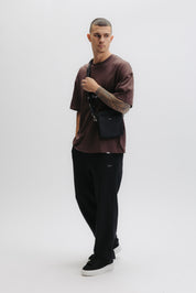 NYLON CLASSIC CROSSBODY BAG - JET BLACK