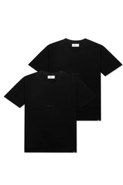 2SET PACK-BOX T-SHIRT-BLACK/BLACK