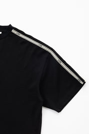 TAPE BOX T-SHIRT - JET BLACK